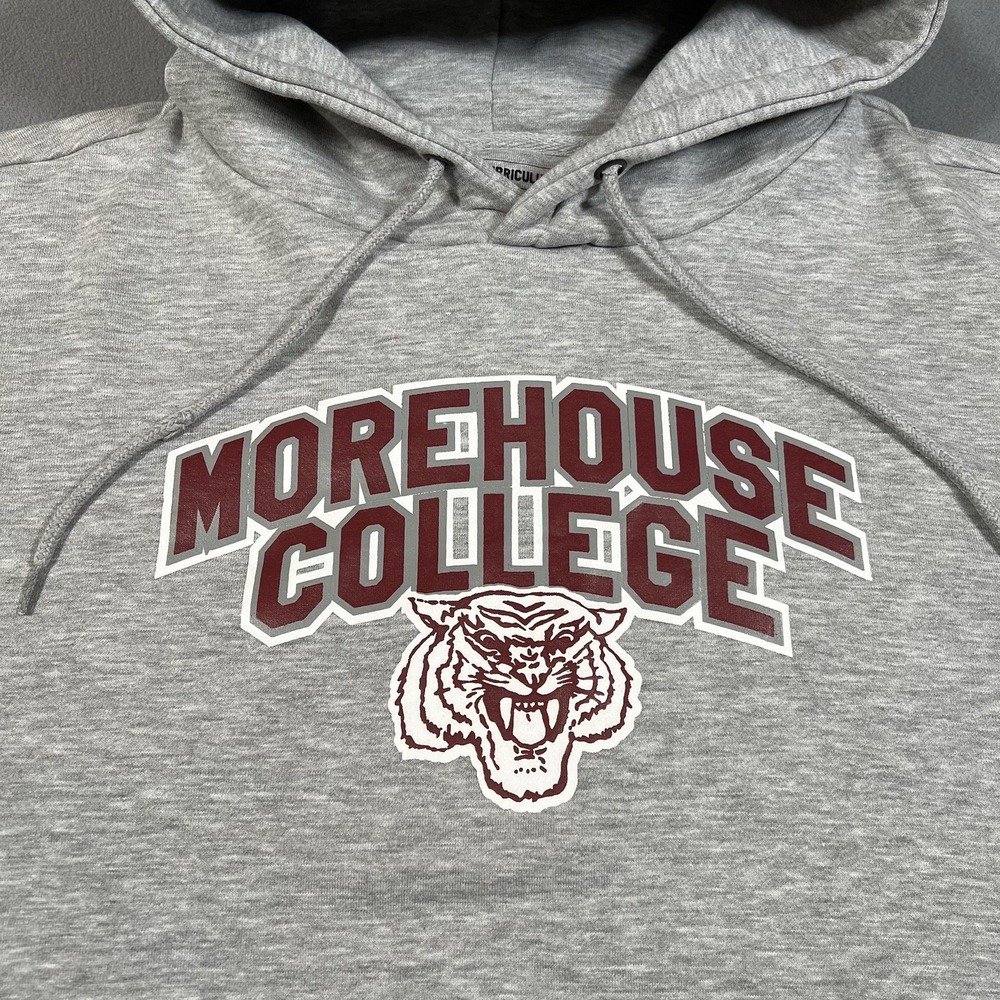 Morehouse College Maroon Tigers Hoodie Sweatshirt Mens 2XL Gray NCAA Sports‎